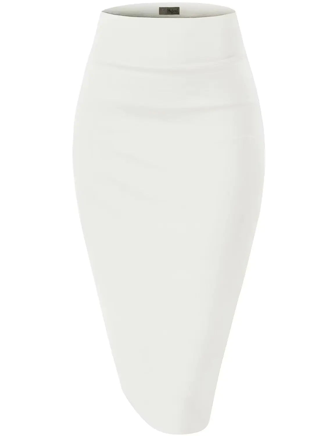 Nylon Stretch Pencil High-Waist Skirt